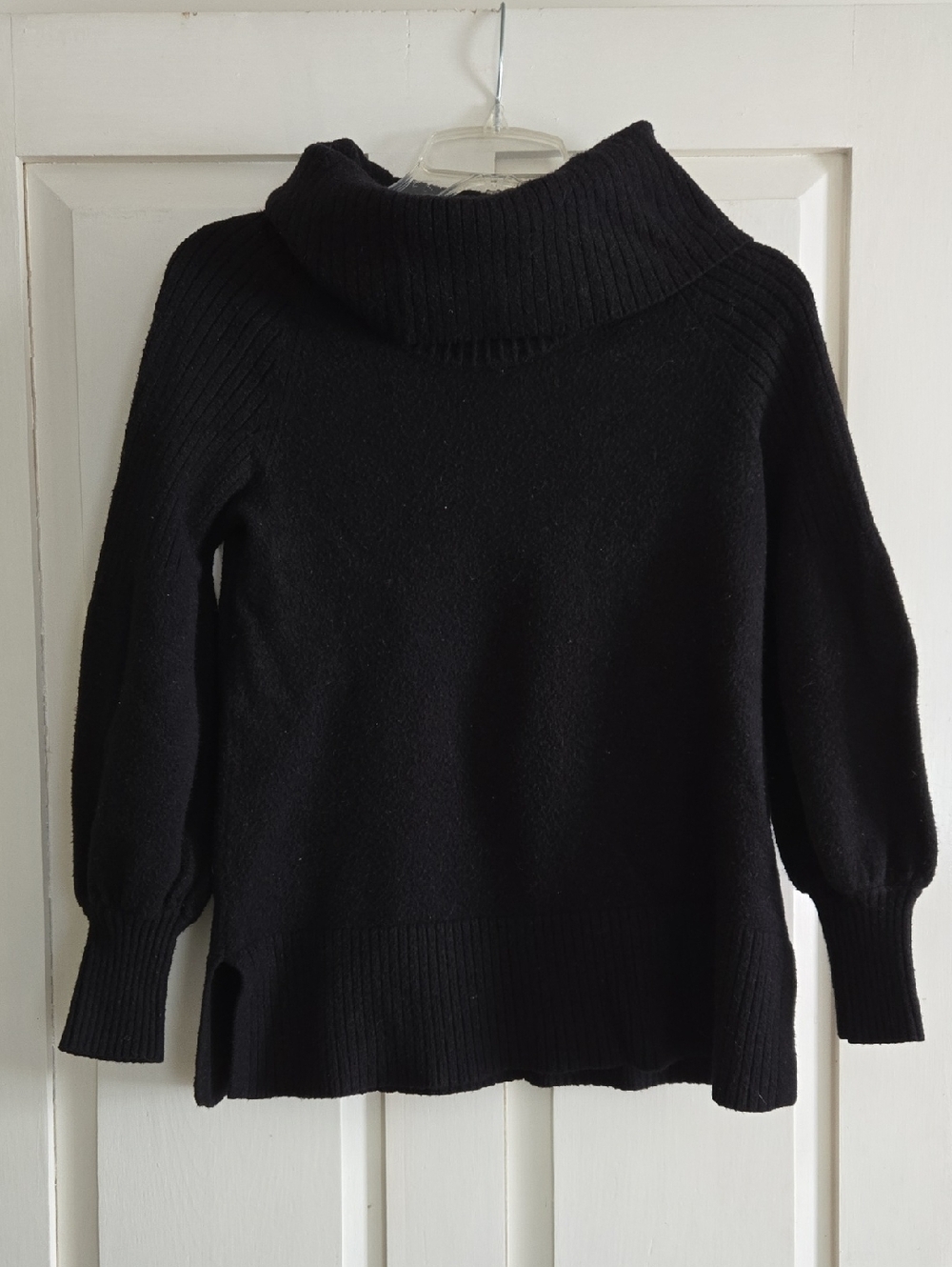 ANTHROPOLOGIE Cowl Neck Women's Knit Sweater With Balloon Sleeves
